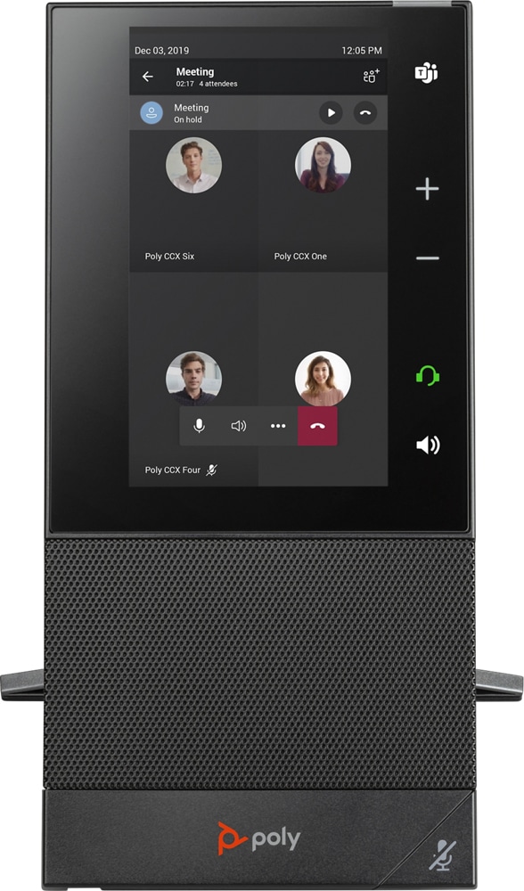 (HP) Polycom CCX500 Media Phone, TEAMS, PoE, NO HANDSET (2200-49710-019) - NEW / NIEUW