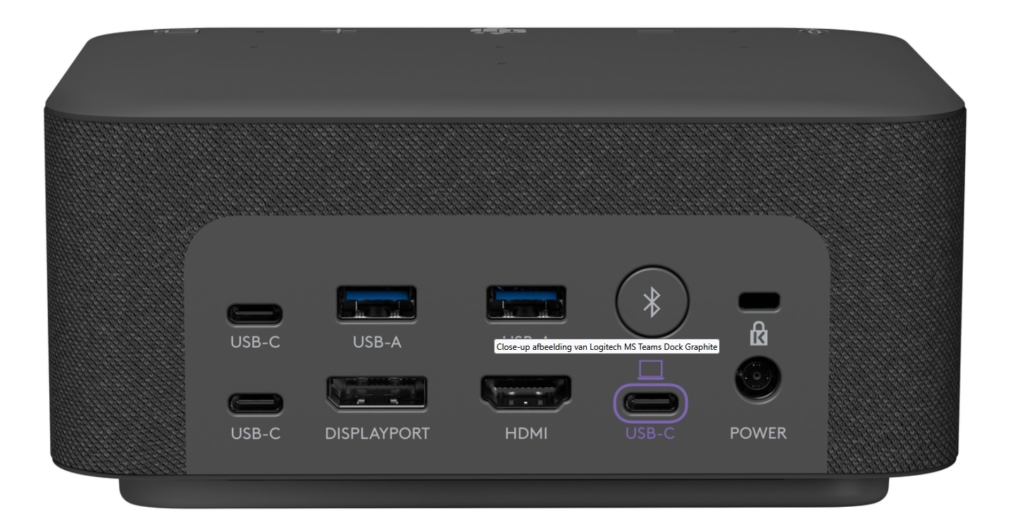 LOGITECH - LOGI DOCK - GRAPHITE-GRIJS - All-in-one Docking Station with speakerphone and meeting controls (986-000020)